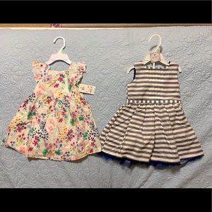 Carters and B’Gosh Baby- 18 month baby dresses- NWT
